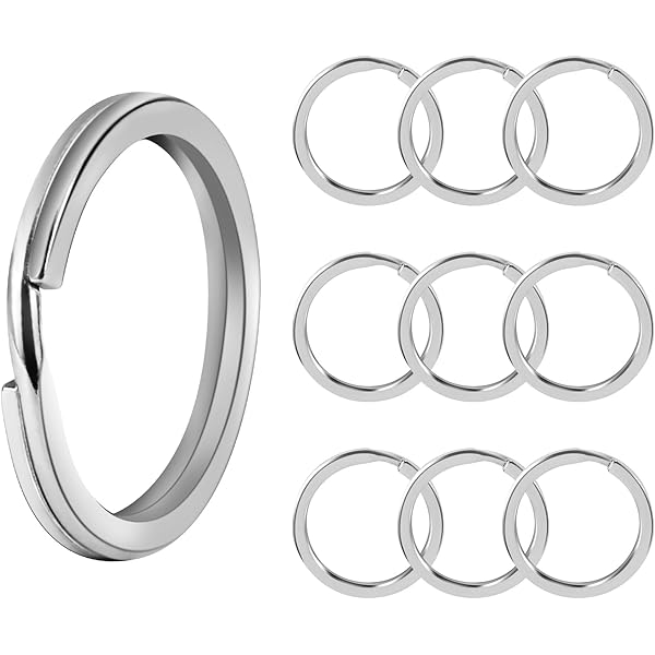 Amazon.co.jp: [kailund] 二重リング キーリング 外徑20mm 10個